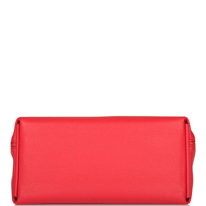 Hermes Rouge de Coeur Evercolor and Swift Mini 24/24 Bag Gold Hardware