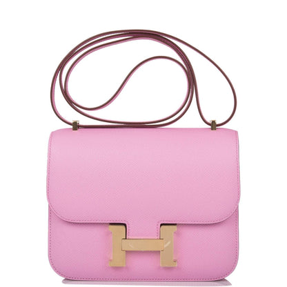 Hermes Mini Constance 18 Mauve Sylvestre Epsom