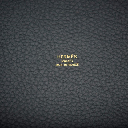 Hermes Bleu Orage Clemence Picotin Lock 18cm Gold Hardware