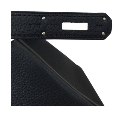 Hermes Kelly 28 Black Togo Leather Palladium Hardware
