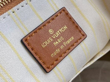 Pre-Loved LOUIS VUITTON Monogram Raffia Onthego MM Tan