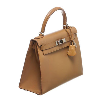Hermes Kelly 32 Gold Natural Leather Gold Hardware