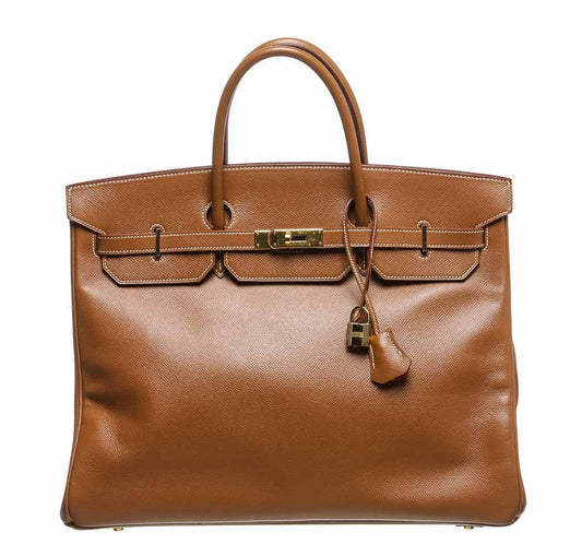 Hermes Birkin 40 Gold Epsom Leather Gold Hardware