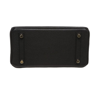 Hermes Birkin 25 Black Togo Leather Gold Hardware