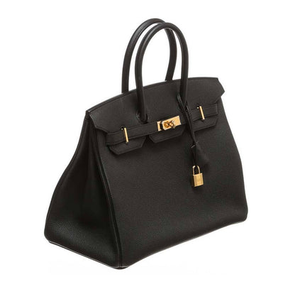 Hermes Birkin 35 Noir Togo Leather Gold Hardware