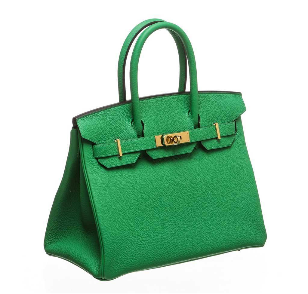 Hermes Birkin 30 Bamboo Togo Leather Gold Hardware
