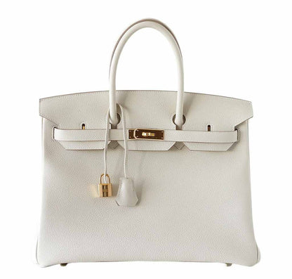 Hermes Birkin 35 Craie Togo Leather Gold Hardware