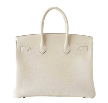 Hermes Birkin 35 Craie Togo Leather Gold Hardware