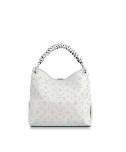 Louis Vuitton Beaubourg Hobo MM Mahina Snow Bleu Orage Tote