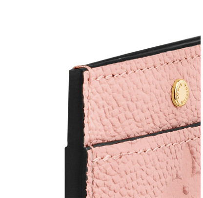 Louis Vuitton Card Holder Monogram Empreinte Rose Poudre