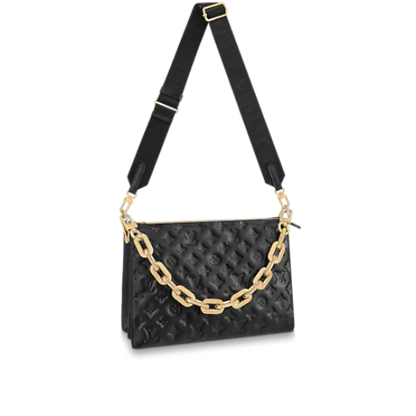 Louis Vuitton Coussin MM – Monogram-Embossed Puffy Lambskin