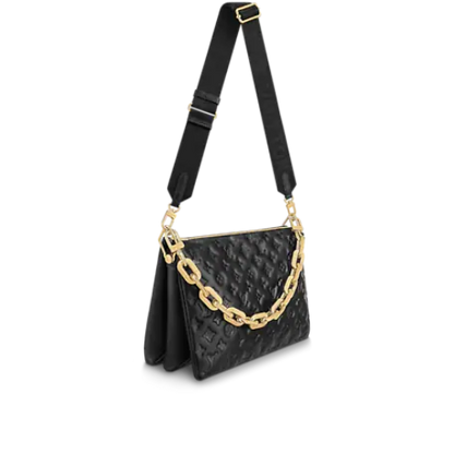 Louis Vuitton Coussin MM – Monogram-Embossed Puffy Lambskin