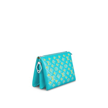 Louis Vuitton Coussin PM – Puffy Lambskin Mint and Yellow with Silver Hardware