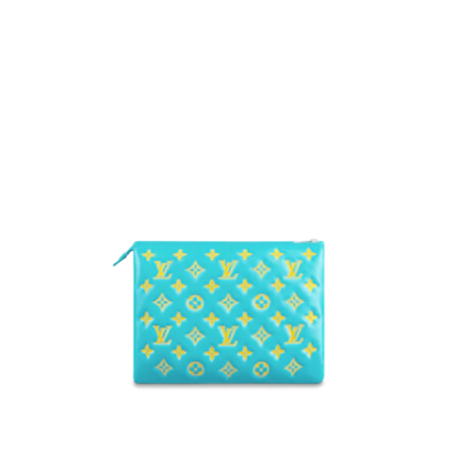 Louis Vuitton Coussin PM – Puffy Lambskin Mint and Yellow with Silver Hardware