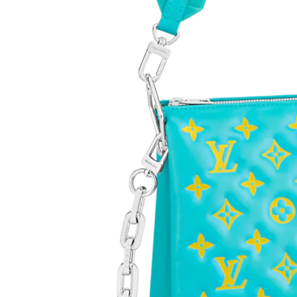 Louis Vuitton Coussin PM – Puffy Lambskin Mint and Yellow with Silver Hardware