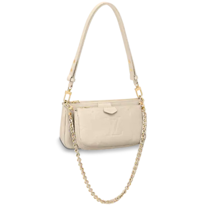 Louis Vuitton Multi Pochette Accessoires Black Cream Empreinte