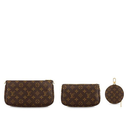 Louis Vuitton Multi Pochette Accessoires Monogram with Khaki Strap