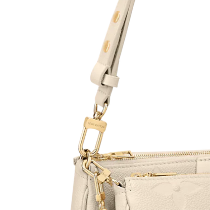 Louis Vuitton Multi Pochette Accessoires Black Cream Empreinte