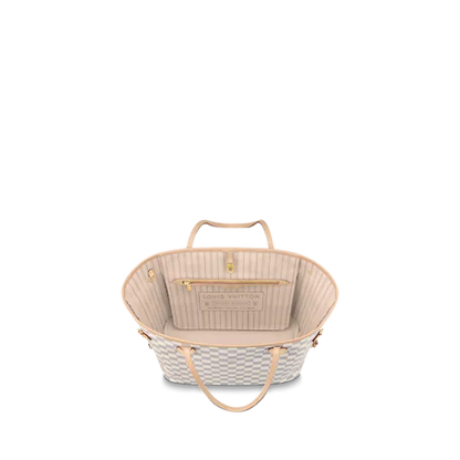 Louis Vuitton Neverfull MM Damier Azur Canvas Beige Tote