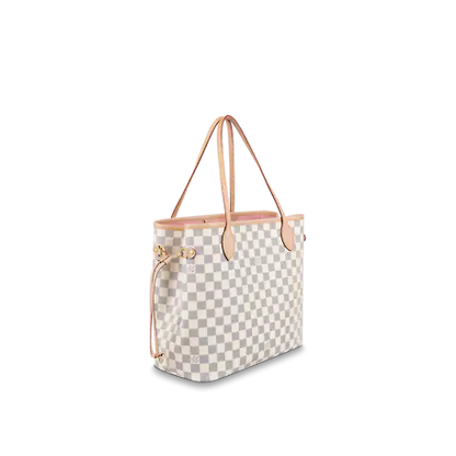 Louis Vuitton Neverfull MM Damier Azur Canvas Beige Tote