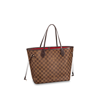 Louis Vuitton Neverfull MM Damier Ebene Rose Ballerine Tote
