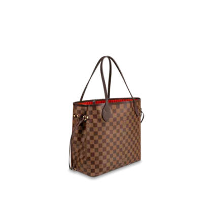 Louis Vuitton Neverfull MM Damier Ebene Rose Ballerine Tote