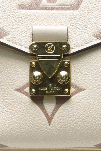 Louis Vuitton Pochette Métis Bicolor Empreinte Cream Dove