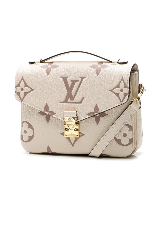 Louis Vuitton Pochette Métis Bicolor Empreinte Cream Dove