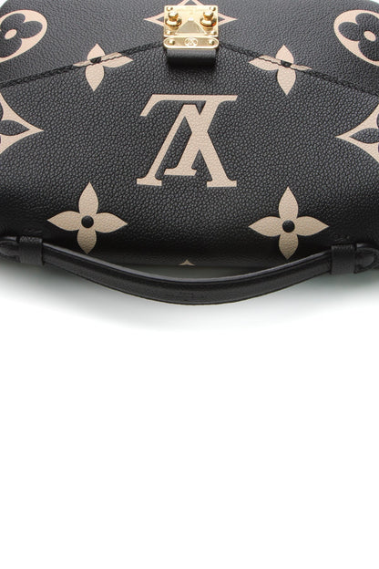 Louis Vuitton Pochette Metis Bicolor Empreinte Black Beige