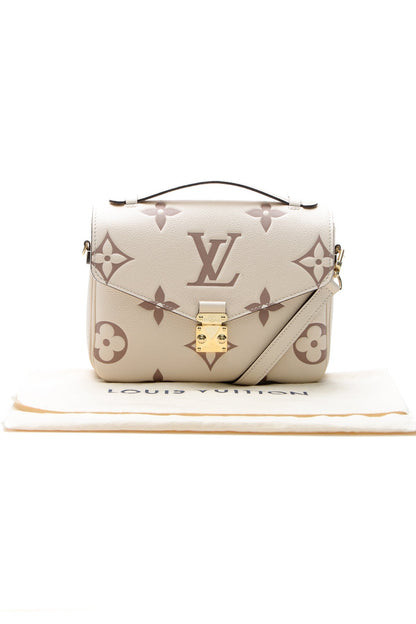 Louis Vuitton Pochette Métis Bicolor Empreinte Cream Dove