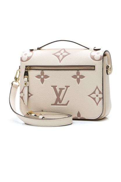 Louis Vuitton Pochette Métis Bicolor Empreinte Cream Dove