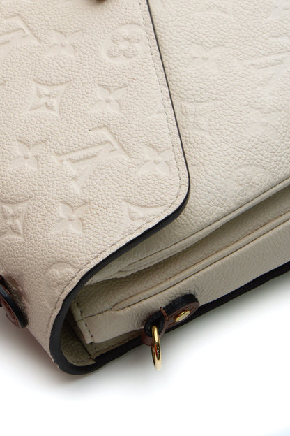 Louis Vuitton Pochette Metis Monogram Empreinte Neige Ivory