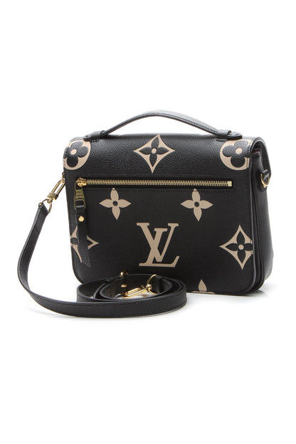Louis Vuitton Pochette Metis Bicolor Empreinte Black Beige