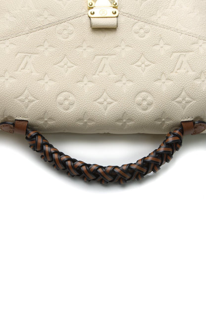 Louis Vuitton Pochette Metis Monogram Empreinte Neige Ivory