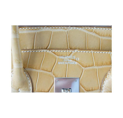 Hermès Birkin 35 Alligator Mais Bag