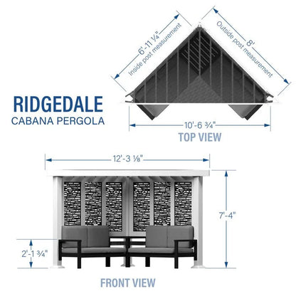 Backyard Discovery Ridgedale Modern Steels Cabana Pergola