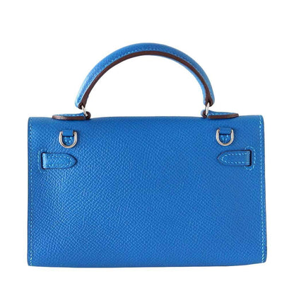 Hermes Tiny Kelly Mykonos Special Order Limited Edition Epsom Leather Palladium Hardware