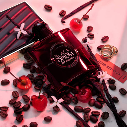 YSL Black Opium Over Red Eau de Parfum - Cherry & Coffee 100ml