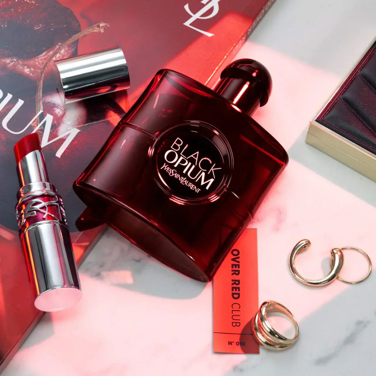 YSL Black Opium Over Red Eau de Parfum - Cherry & Coffee 100ml