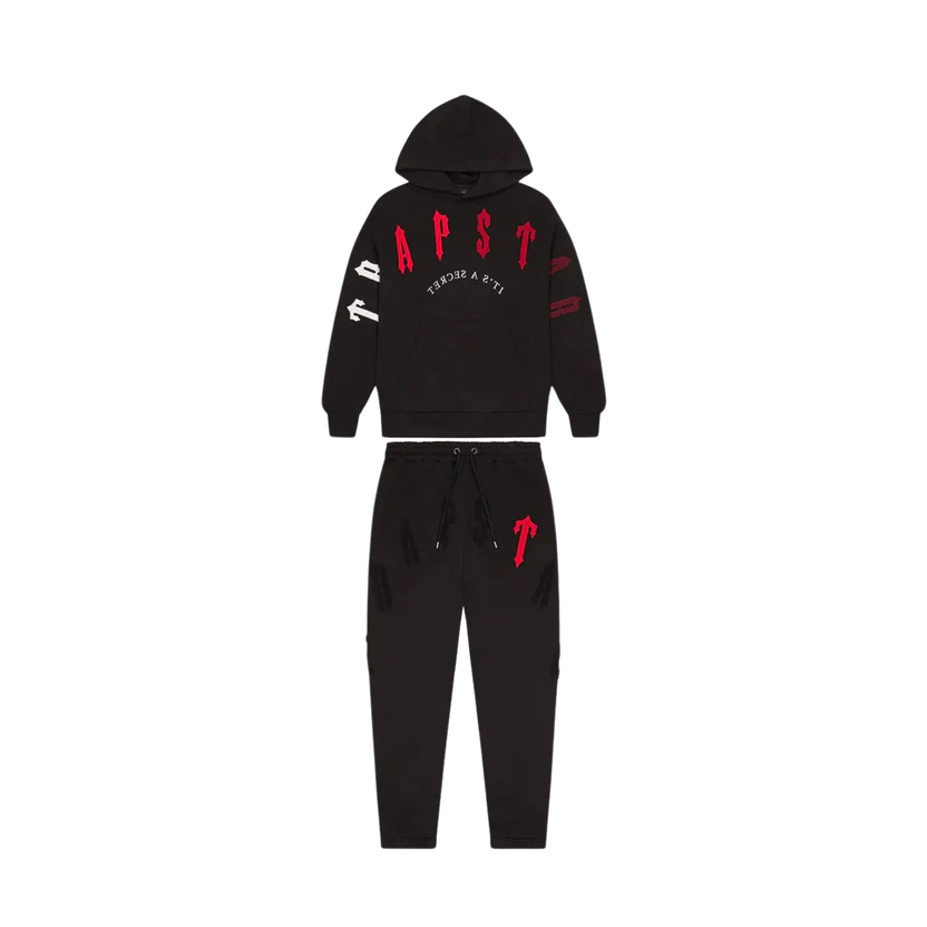 Trapstar Irongate Arch Chenille 2.0 Tracksuit - Black/Red