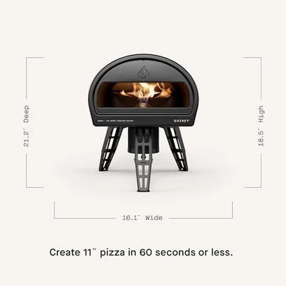 Gozney Roccbox Outdoor Pizza Ovens, Black, Portable, Gas &amp; Wood Fired, Restaurant-Grades