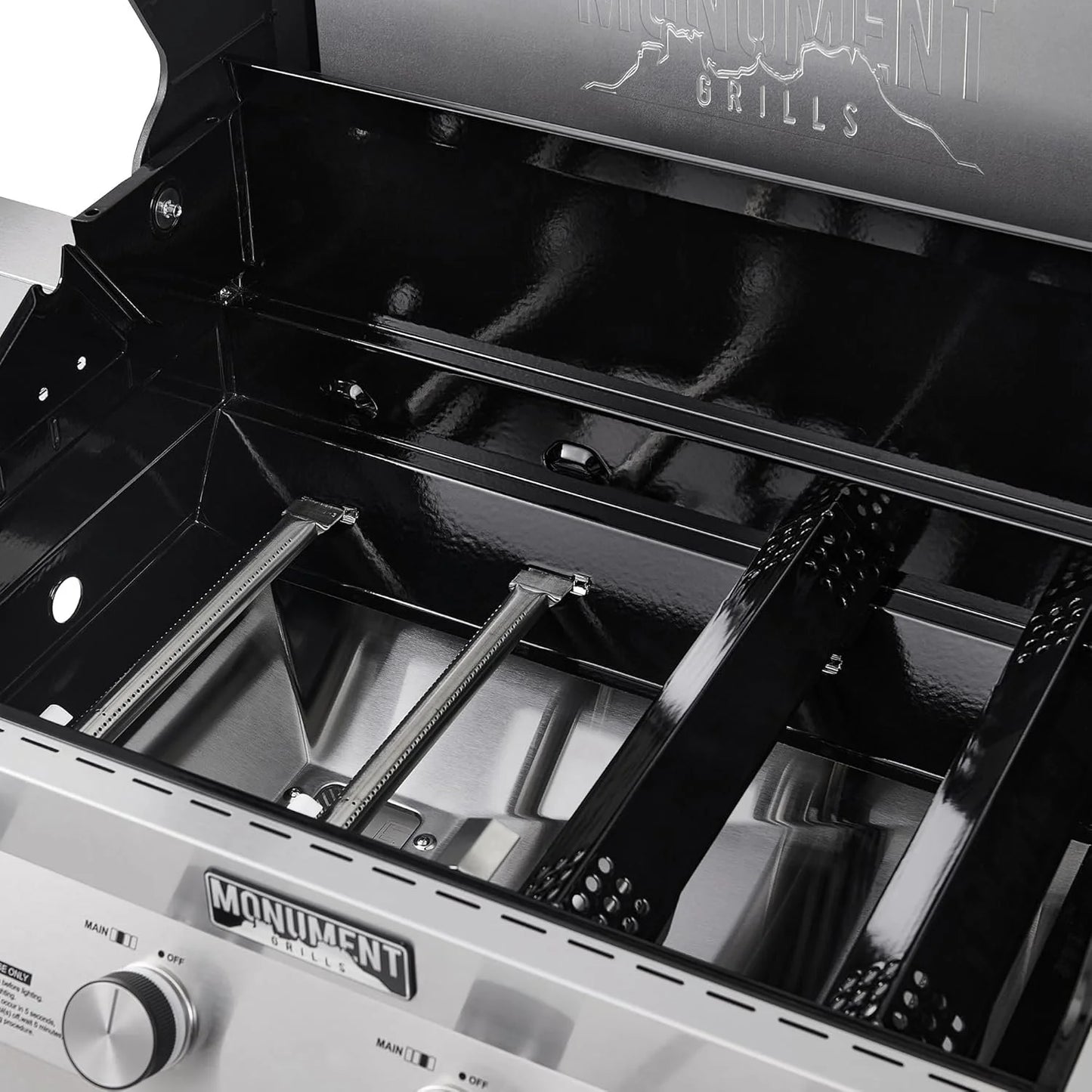 Monument Grills Eminence 405 |Tech Stainless Propane Gas Grills Eminence 405 &amp; Cast Iron Cooking Plate