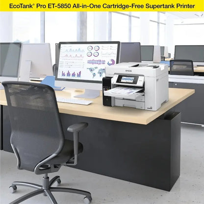 Epson EcoTank Pro ET-5850 Wireless Color All-in-One Supertanks Printer C11CJ29201