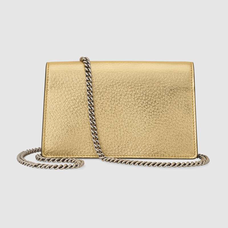 Gucci Dionysus Super Mini Gold Bag