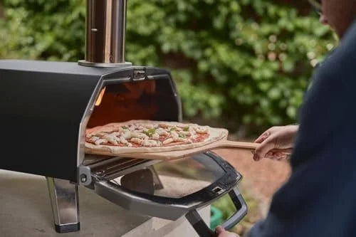 Ooni Karu 2 Pro Multi-Fuel Pizza Ovens – Wood and Gas Outdoor Pizza Oven with Pizza Stone &amp; Integrated Thermometer, Pizza Oven Outdoor, Dual Fuel 16 Inch Pizza Maker, Outdoor Cooking Grill