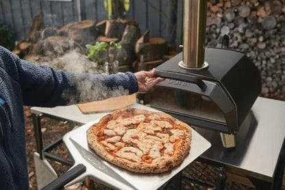 Ooni Karu 2 Pro Multi-Fuel Pizza Ovens – Wood and Gas Outdoor Pizza Oven with Pizza Stone &amp; Integrated Thermometer, Pizza Oven Outdoor, Dual Fuel 16 Inch Pizza Maker, Outdoor Cooking Grill